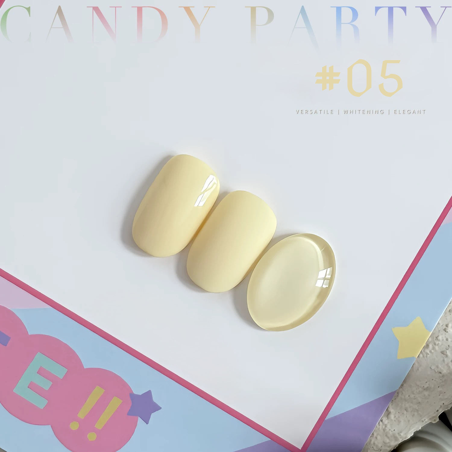 Nail Art Yellow - MIANEL 12ML Cute Nails Candy Nude