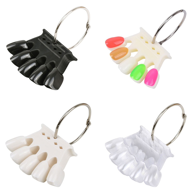 Nail Art Rame - 4Colors False Nail Tips Display Practice