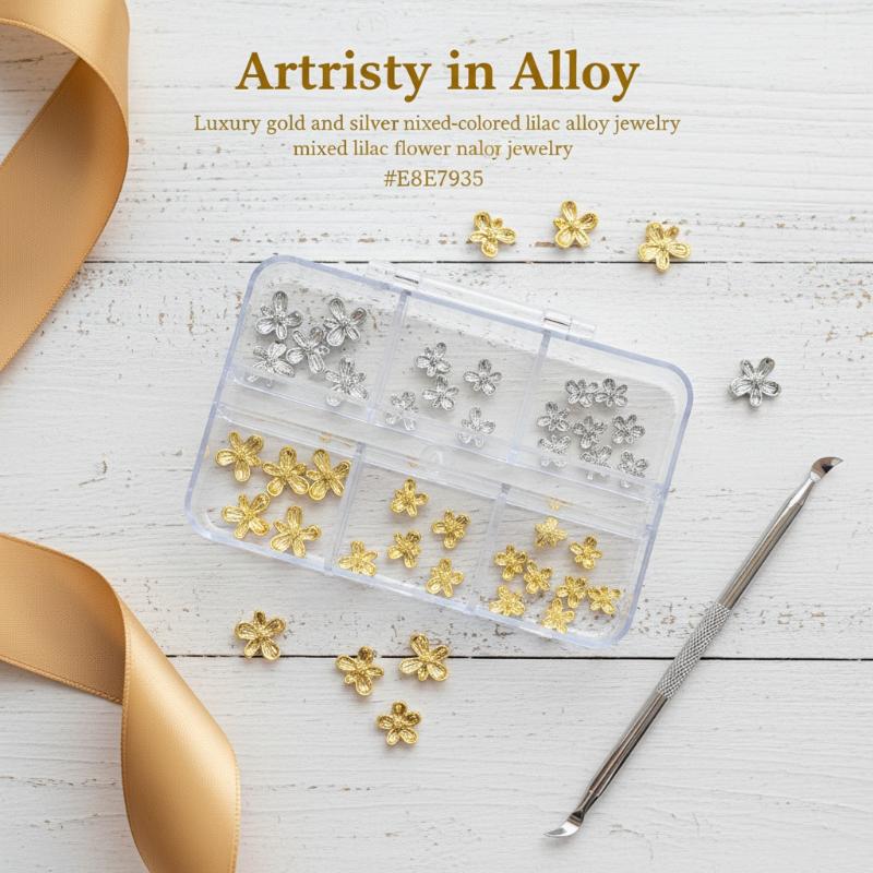 3D Alloy Nail Art Decorations  - Nail Art Lilac 评论和价格
