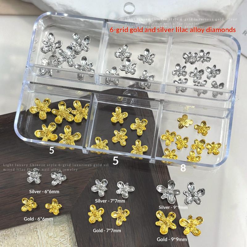20/30pcs  Lilac Flower 3D Allo - Nail Art Lilac 评论和价格