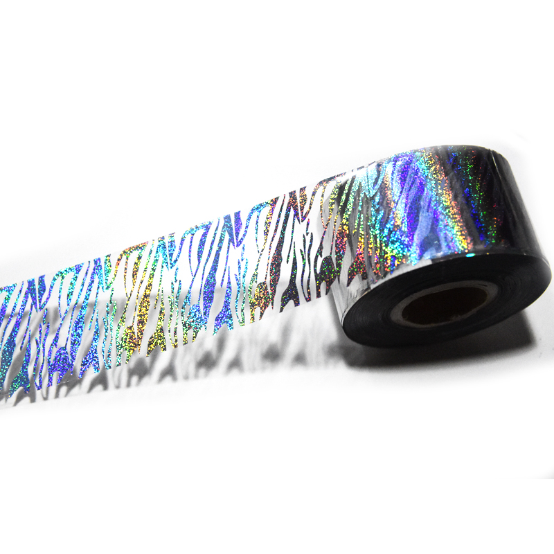 100meters Holographic Zebra Fo - Nail Art Zebra Design 评论和价格