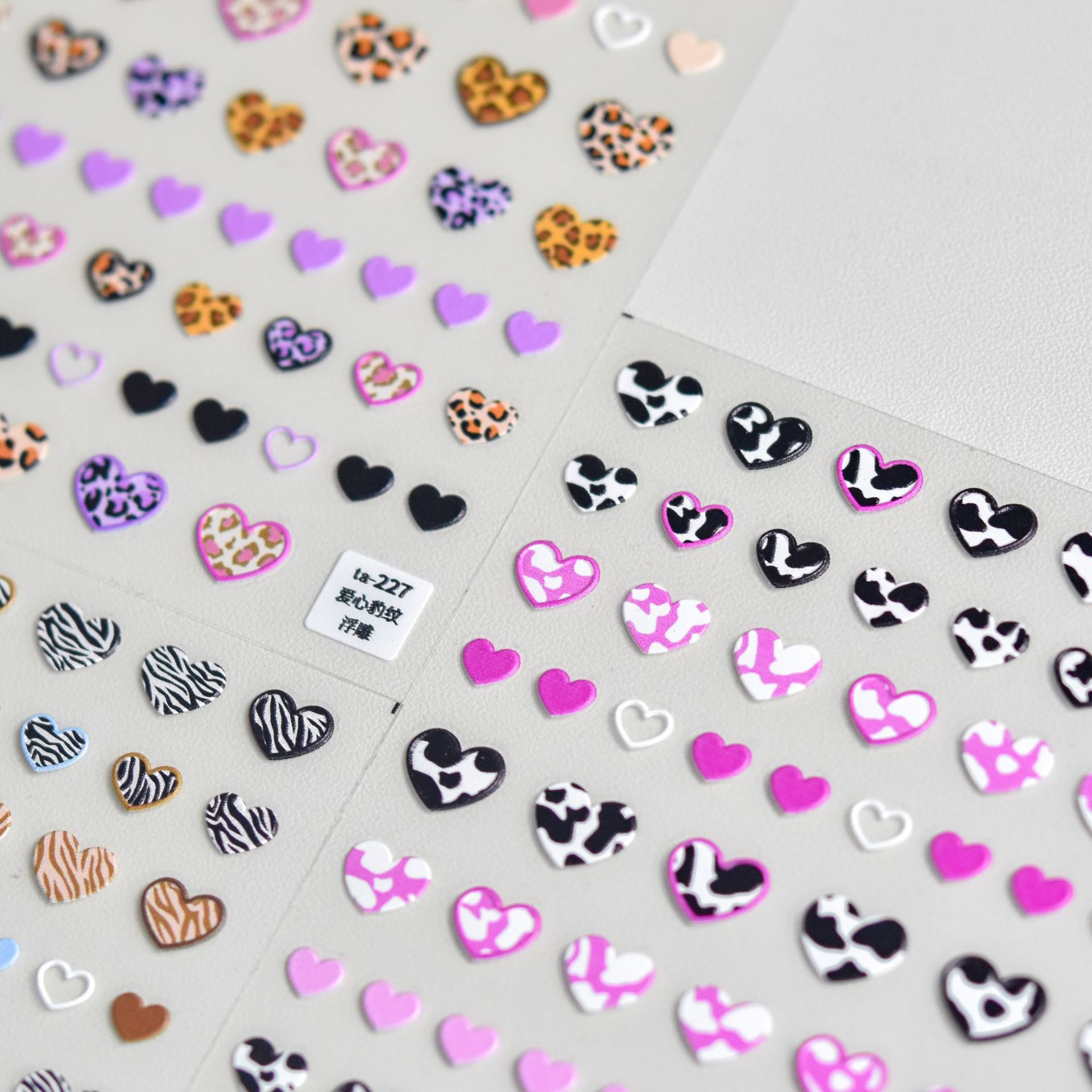 Animal Patterned Love Heart Na - Nail Art Zebra Design 评论和价格
