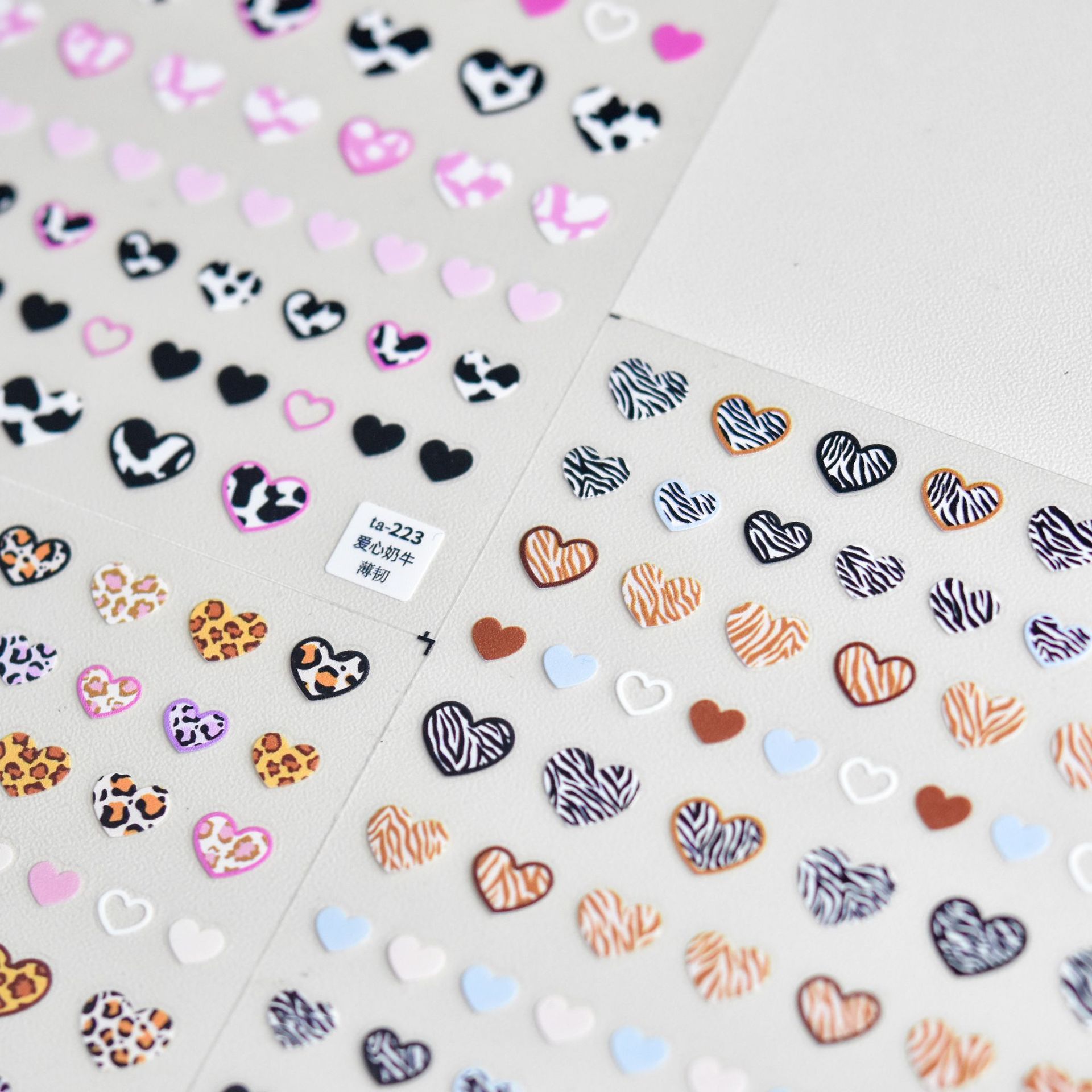 Animal Patterned Love Heart Na - Nail Art Zebra Design 评论和价格