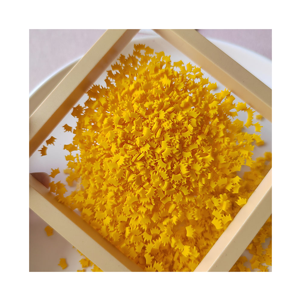 Yellow Crown Slices Polymer Ho - Nail Art Yellow 评论和价格