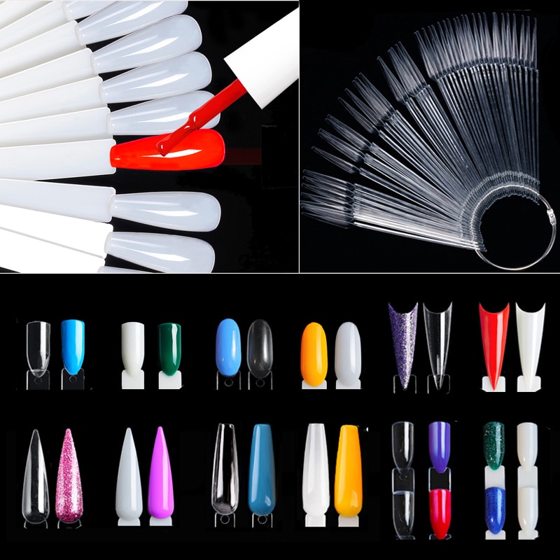 Nail Display Sticks Clear Natu - Nail Art Rame 评论和价格