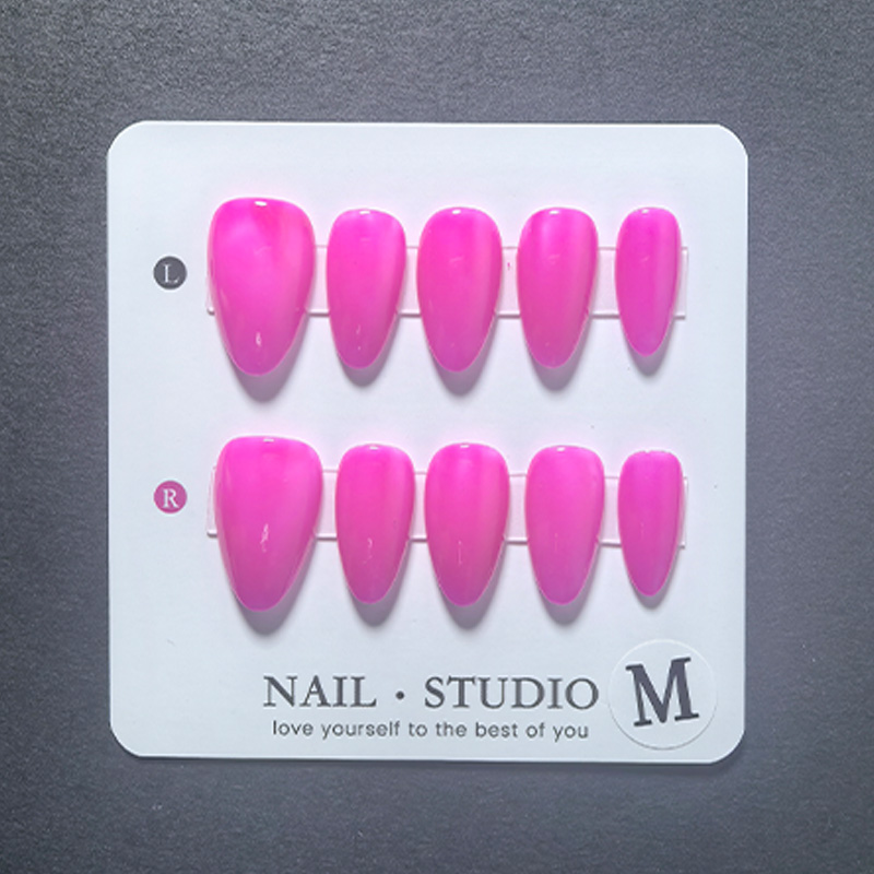 10pcs Almond Press on Nails Ha - Nail Art Yellow 评论和价格