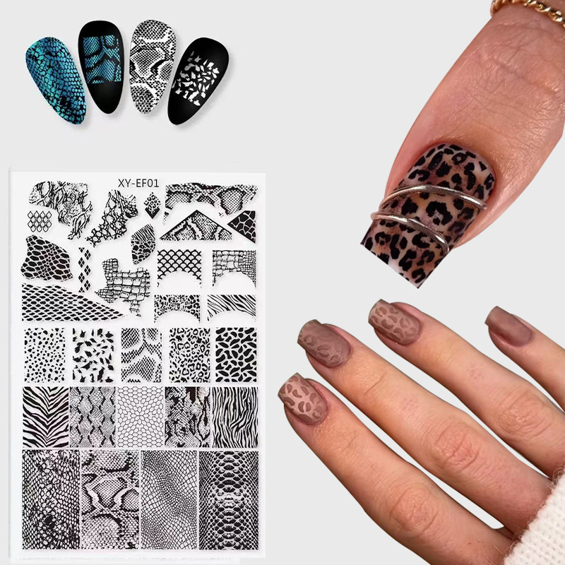 New Animal Image Snake Leopard - Nail Art Zebra Design 评论和价格