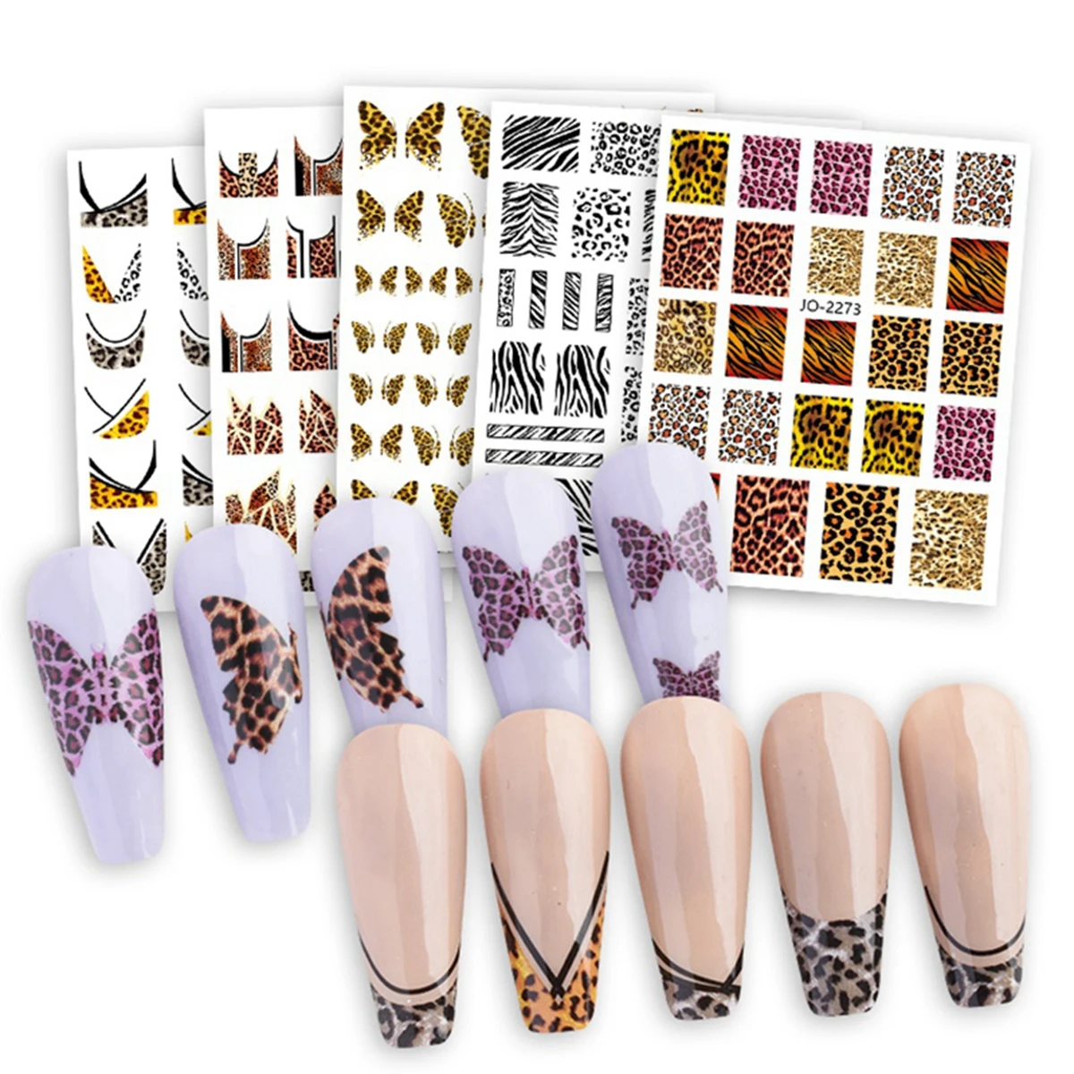 Leopard Print Series Nail Art  - Nail Art Zebra Design 评论和价格