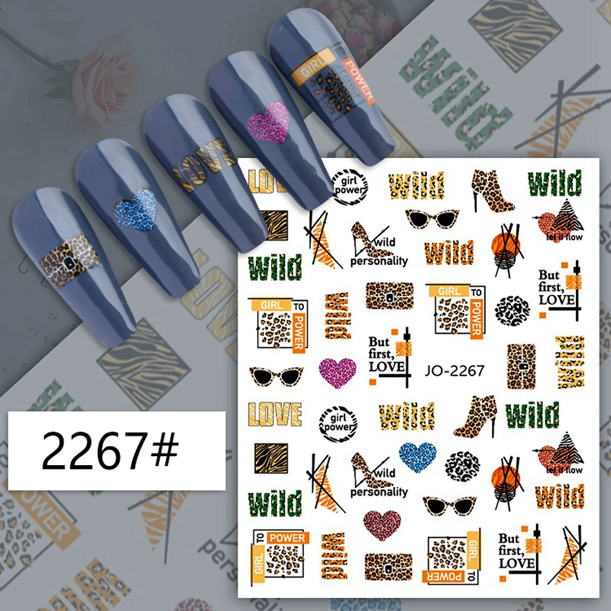 Leopard Print Series Nail Art  - Nail Art Zebra Design 评论和价格