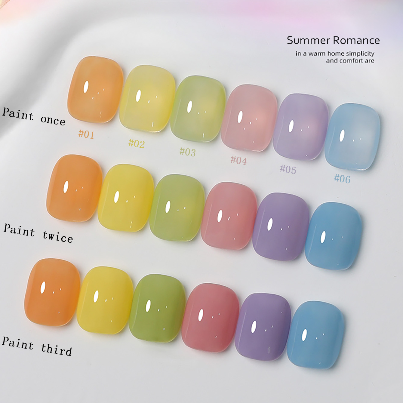 1-6pcs PSK New Macaron Candy O - Nail Art Yellow 评论和价格