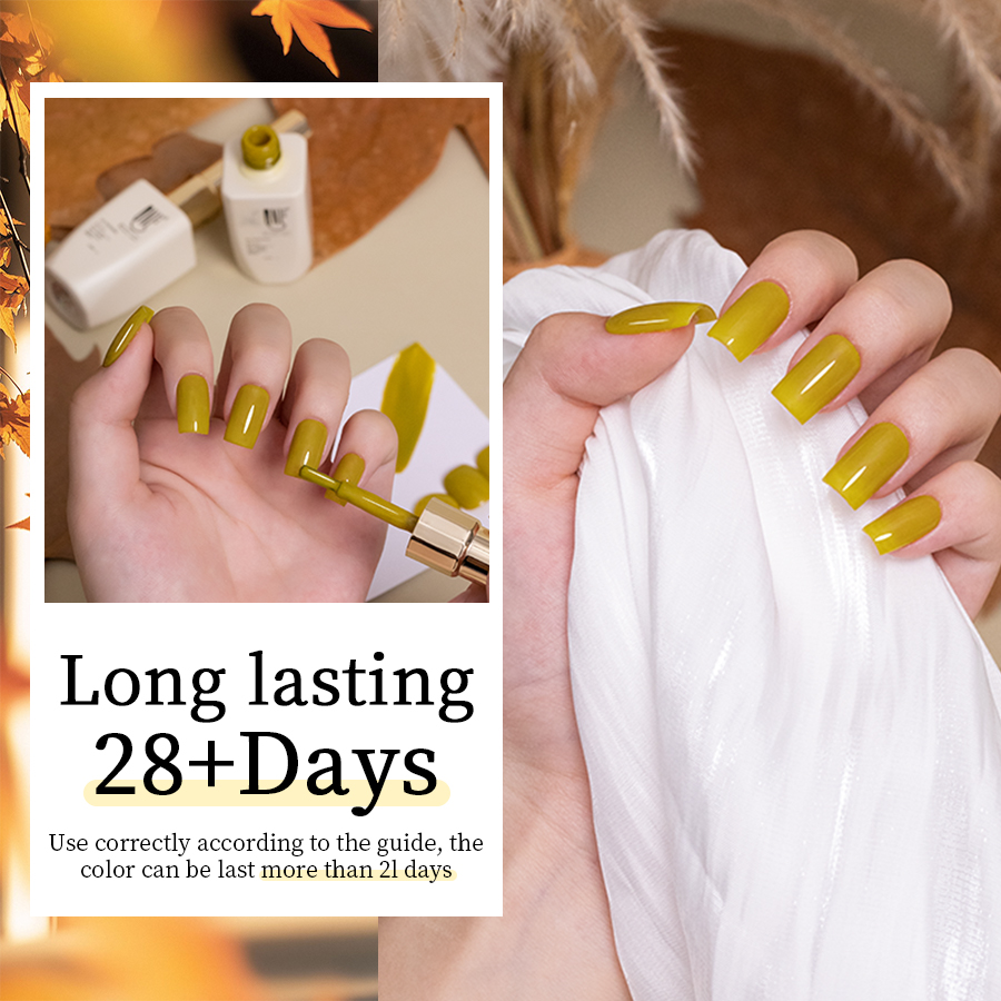 QNL 12g Mustard Yellow Gel Nai - Nail Art Yellow 评论和价格