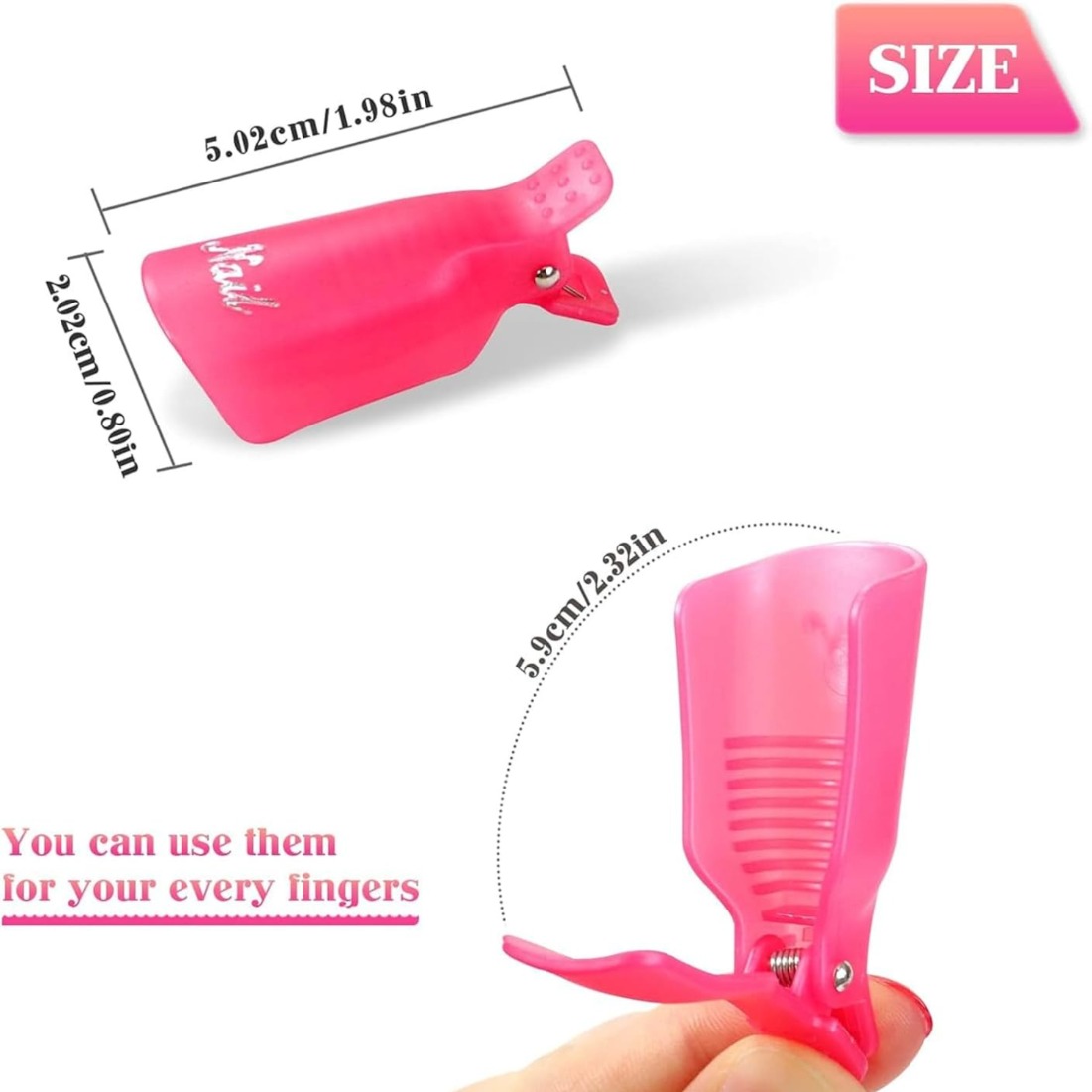 10 Pcs Nail Polish Remover Cli - Nail Art Ideas 评论和价格